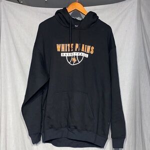 White Plains Basketball Black Hoodie